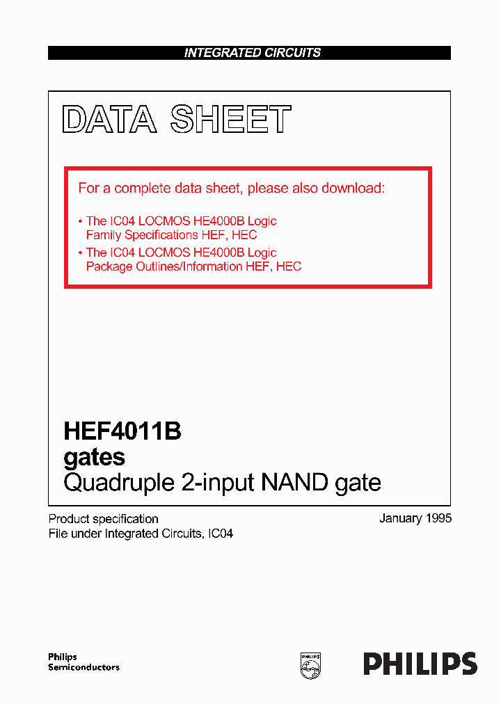 HEF4011B_105491.PDF Datasheet