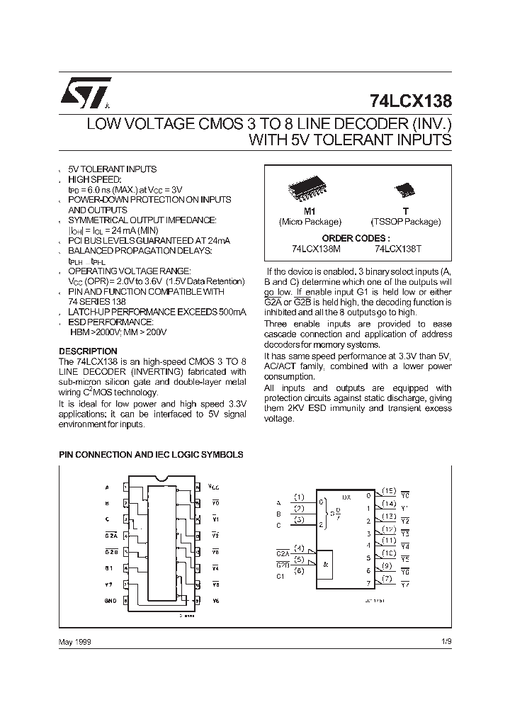 74LCX138_282891.PDF Datasheet