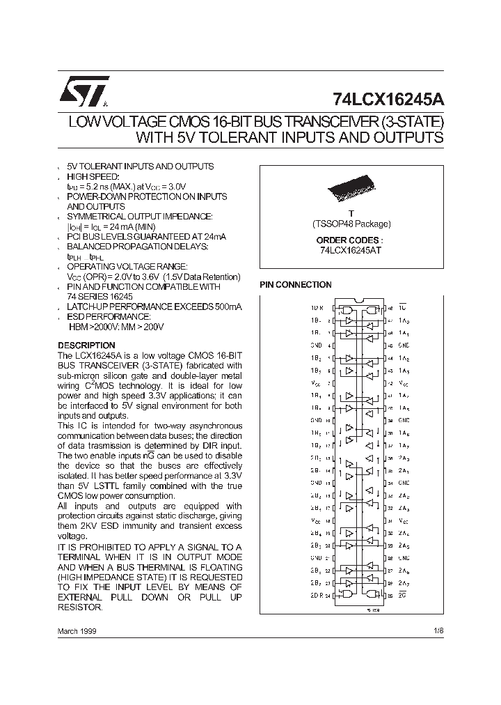 74LCX16245A_294530.PDF Datasheet