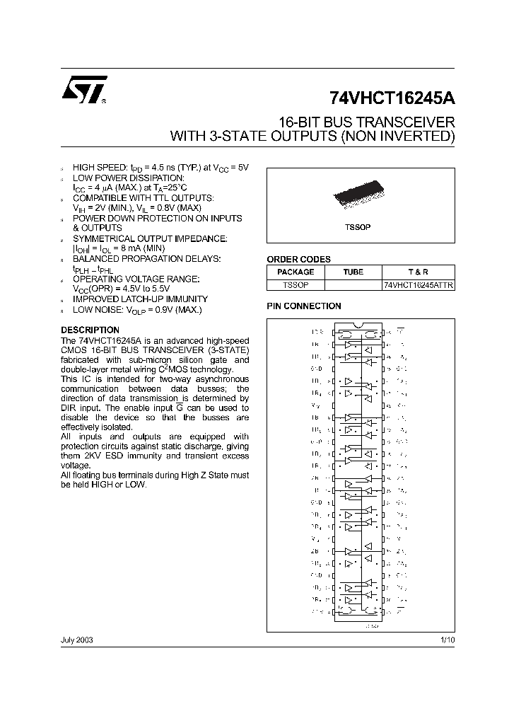 74VHCT16245A_283268.PDF Datasheet