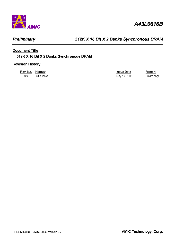 A43L0616BV_303827.PDF Datasheet
