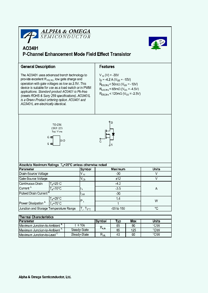 AO3401_270442.PDF Datasheet