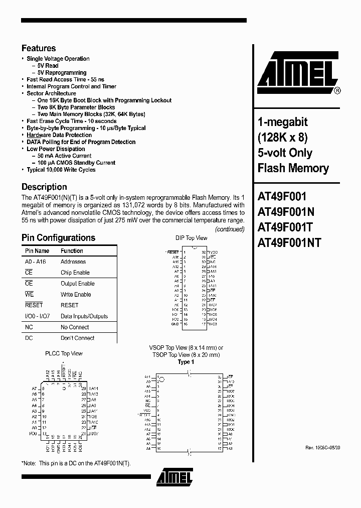 AT49F001_296007.PDF Datasheet