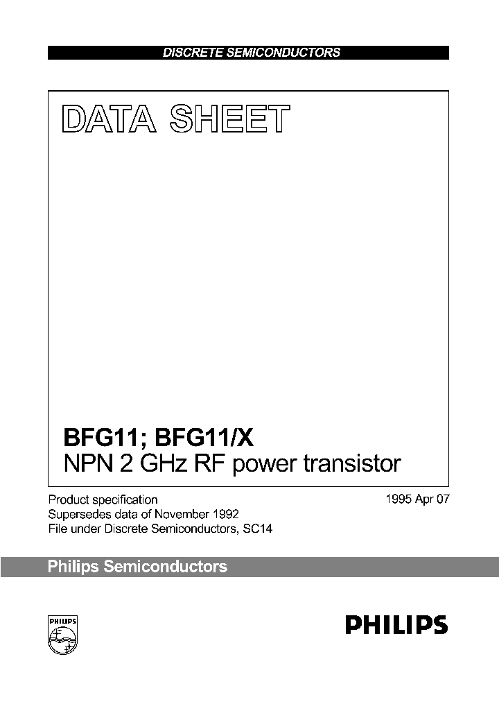 BFG11X_260790.PDF Datasheet