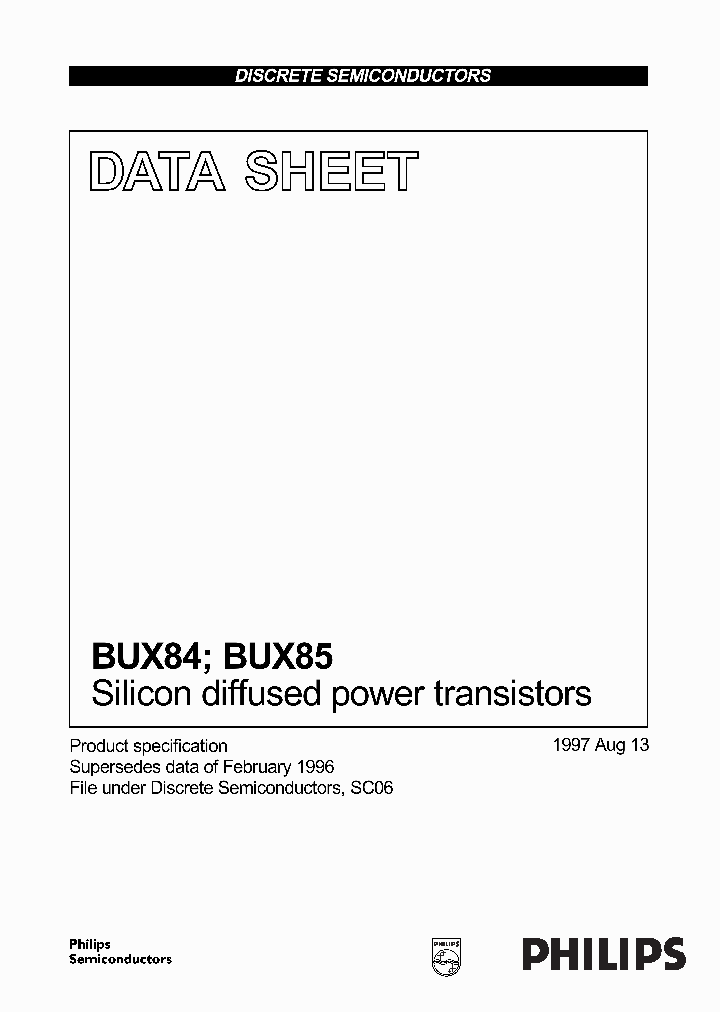 BUX84_294448.PDF Datasheet