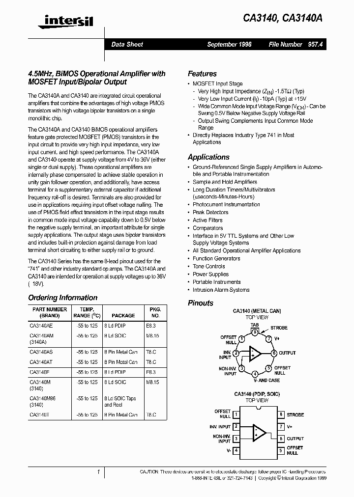 CA3140E_262553.PDF Datasheet
