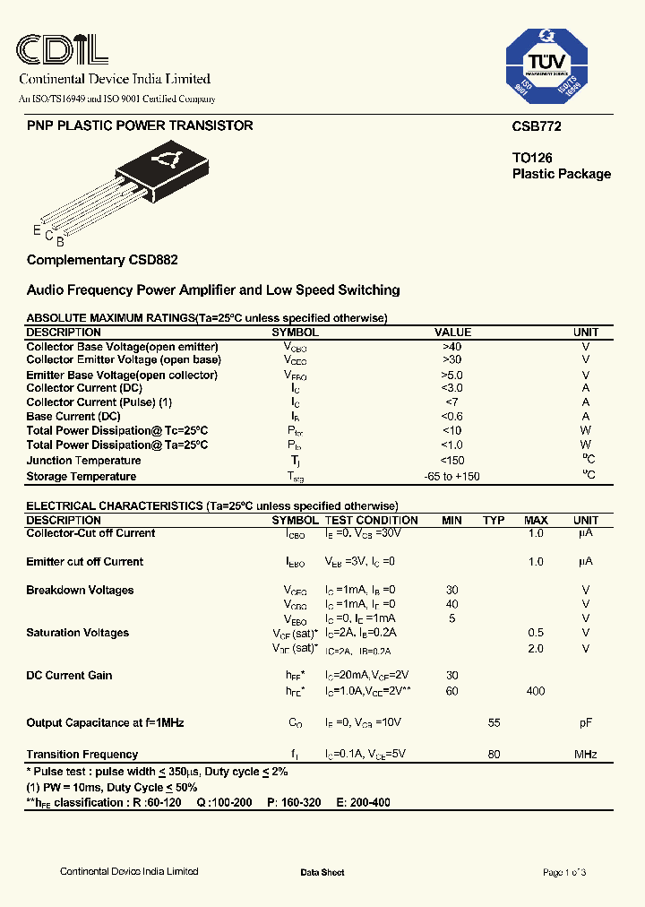 CSB772P_300596.PDF Datasheet