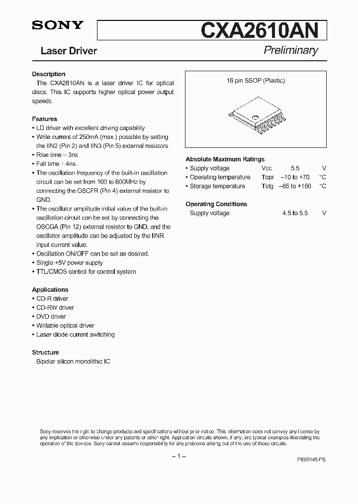 CXA2610AN_285001.PDF Datasheet