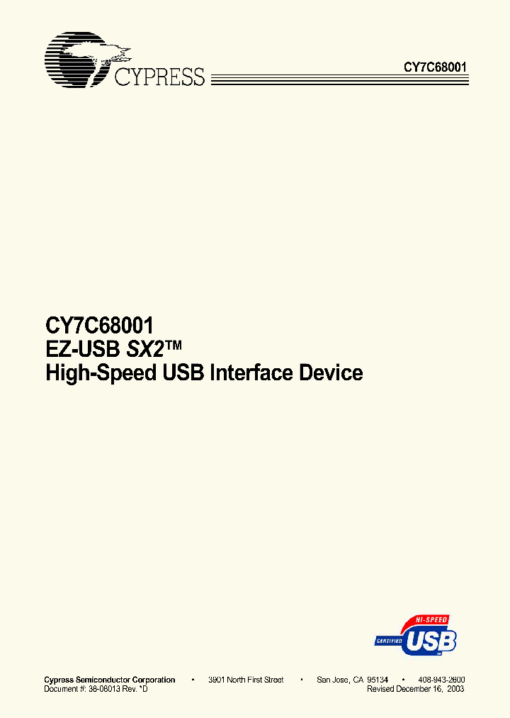 CY7C68001_282400.PDF Datasheet