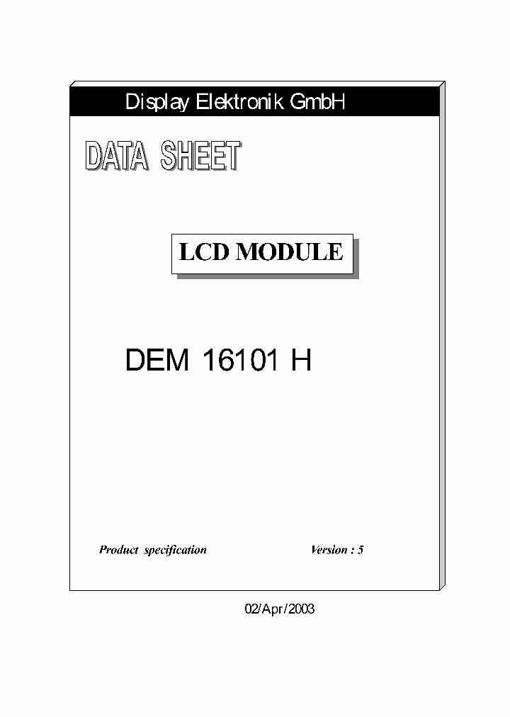 DEM16101H_280649.PDF Datasheet
