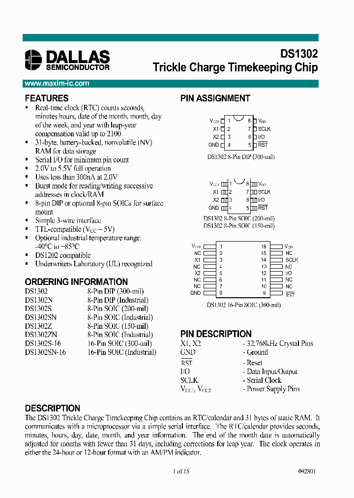 DS1302_276631.PDF Datasheet