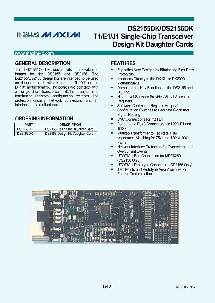 DS2156DK_267166.PDF Datasheet