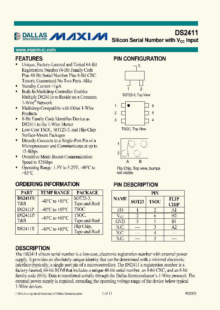 DS2411_180596.PDF Datasheet