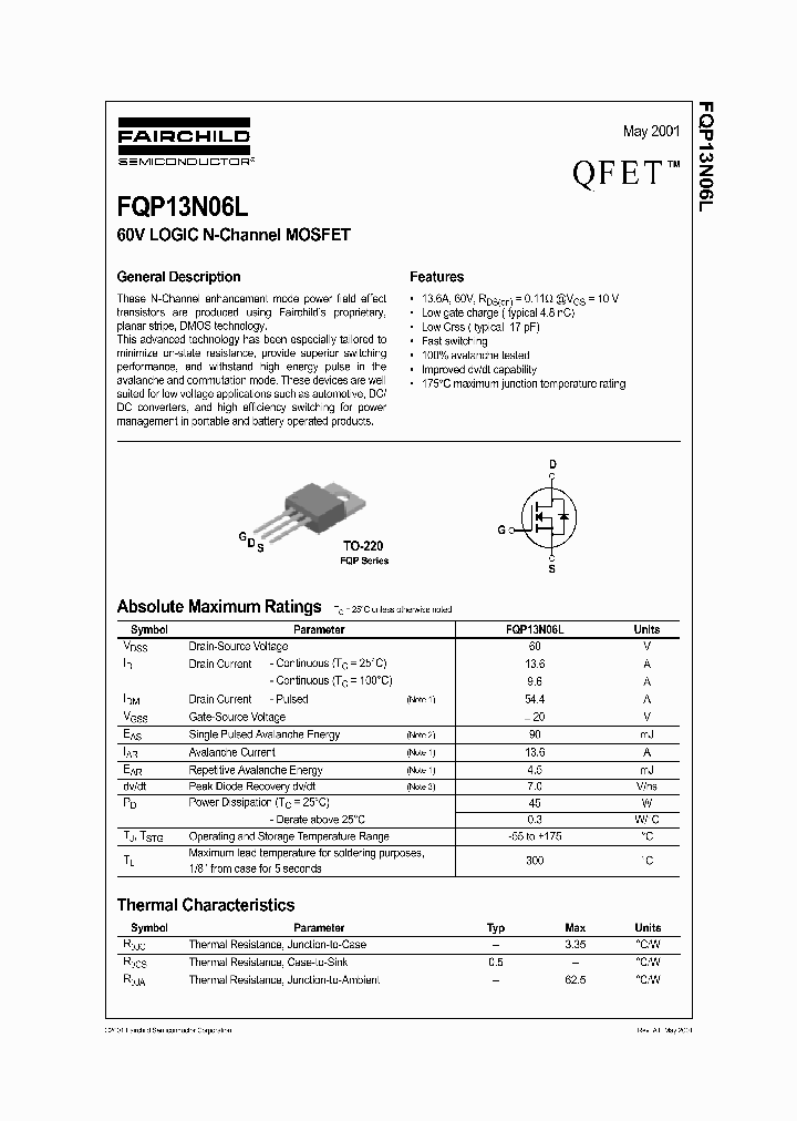 FQP13N06L_297075.PDF Datasheet