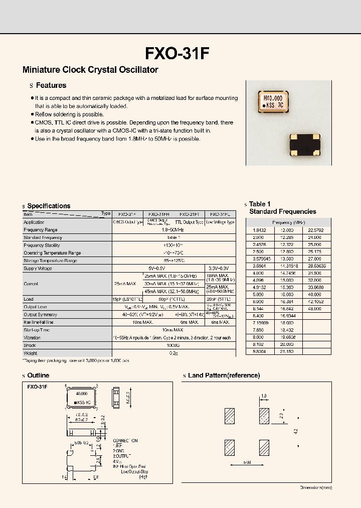 FXO-31F_302730.PDF Datasheet