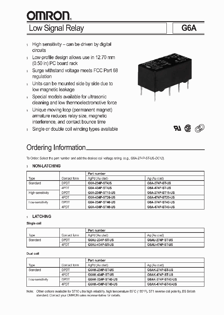 G6AK-234P-ST40-US_201509.PDF Datasheet