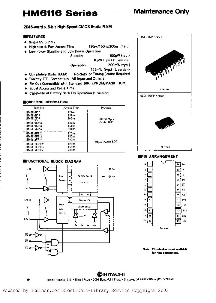 HM6116ALP-10_220617.PDF Datasheet