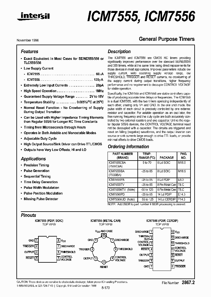 ICM7556_282426.PDF Datasheet