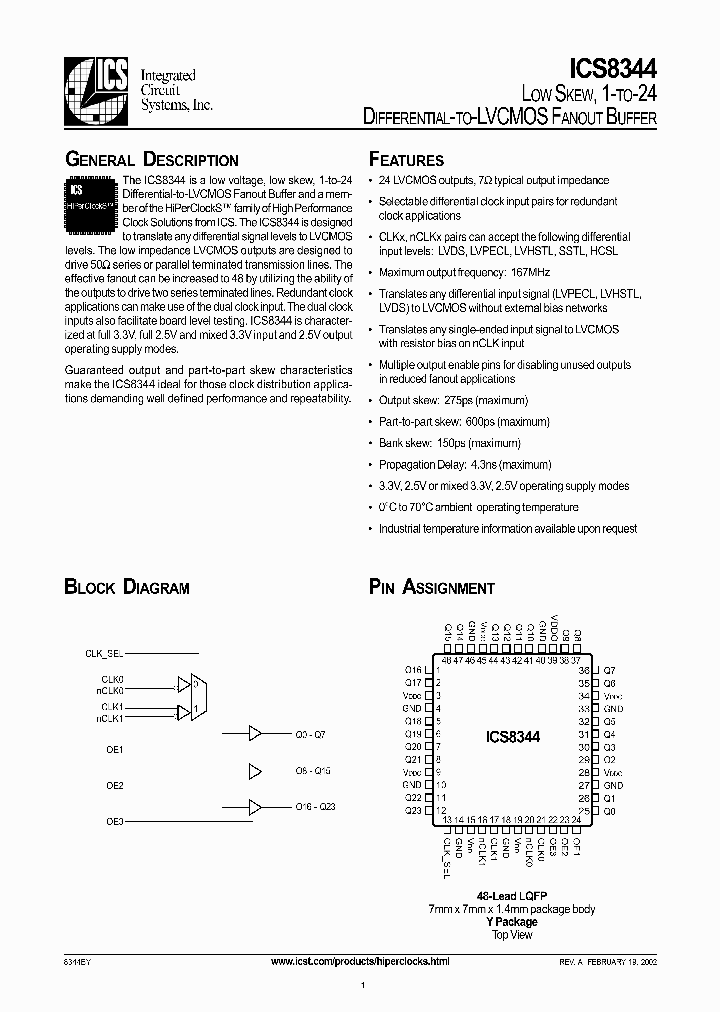 ICS8344_275464.PDF Datasheet