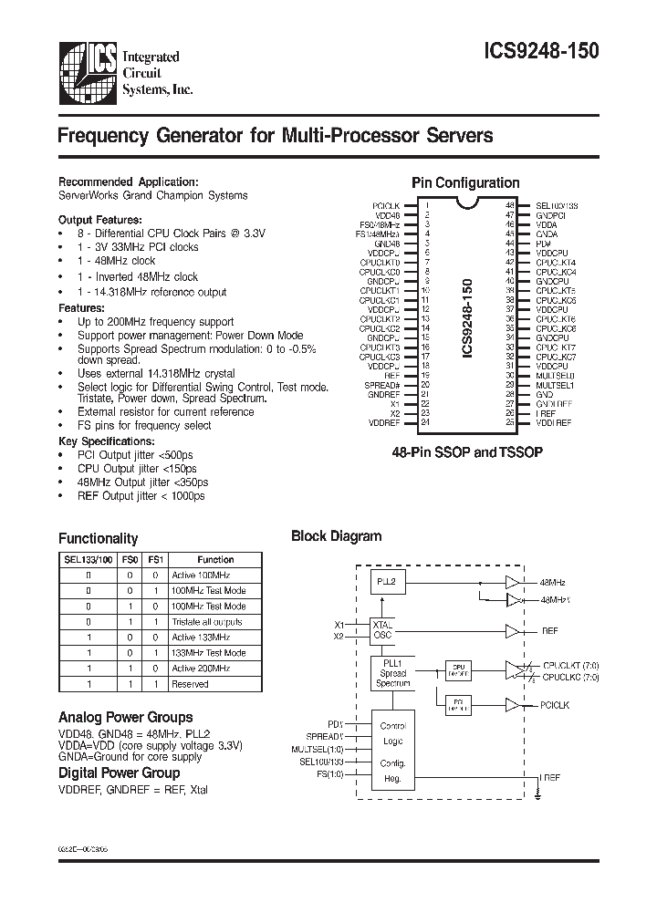 ICS9248-150_278178.PDF Datasheet