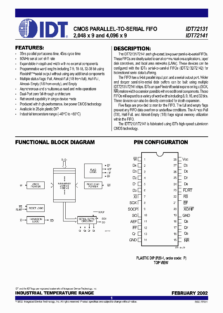 IDT72131_278995.PDF Datasheet