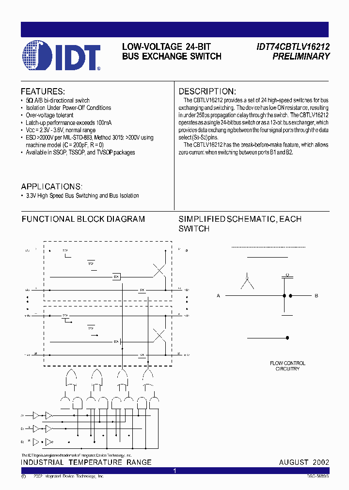 IDT74CBTLV16212_288628.PDF Datasheet