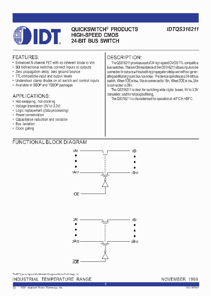 IDTQS316211_288626.PDF Datasheet