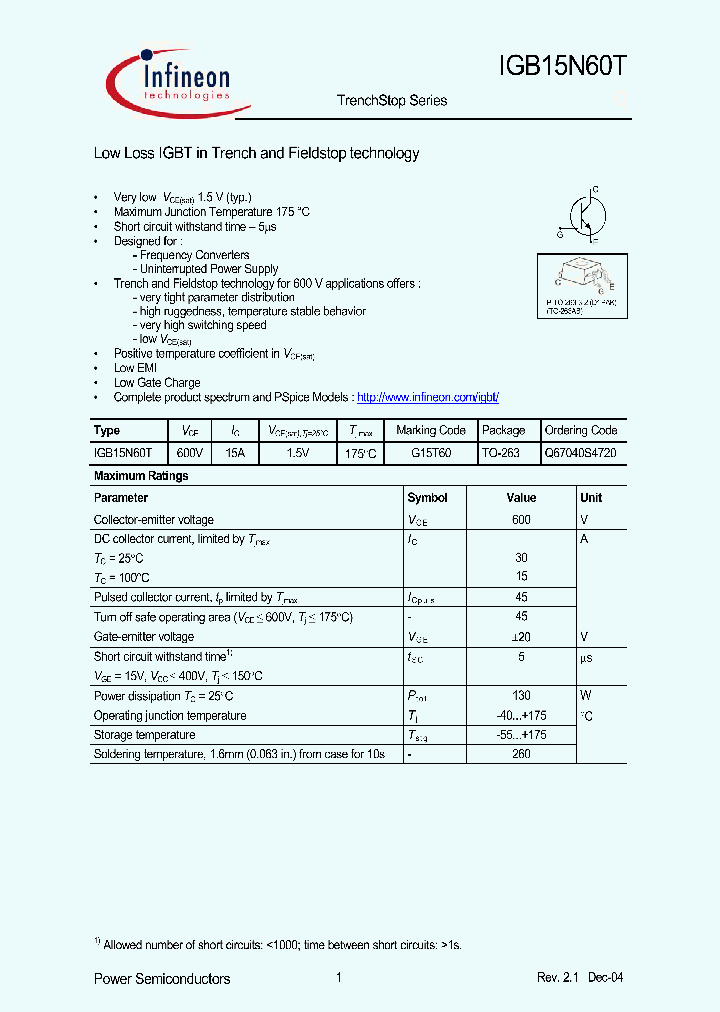 IGB15N60T_281799.PDF Datasheet