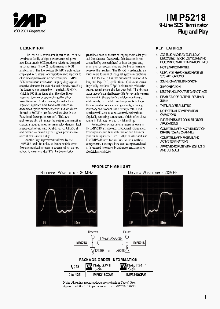 IMP5218_279643.PDF Datasheet