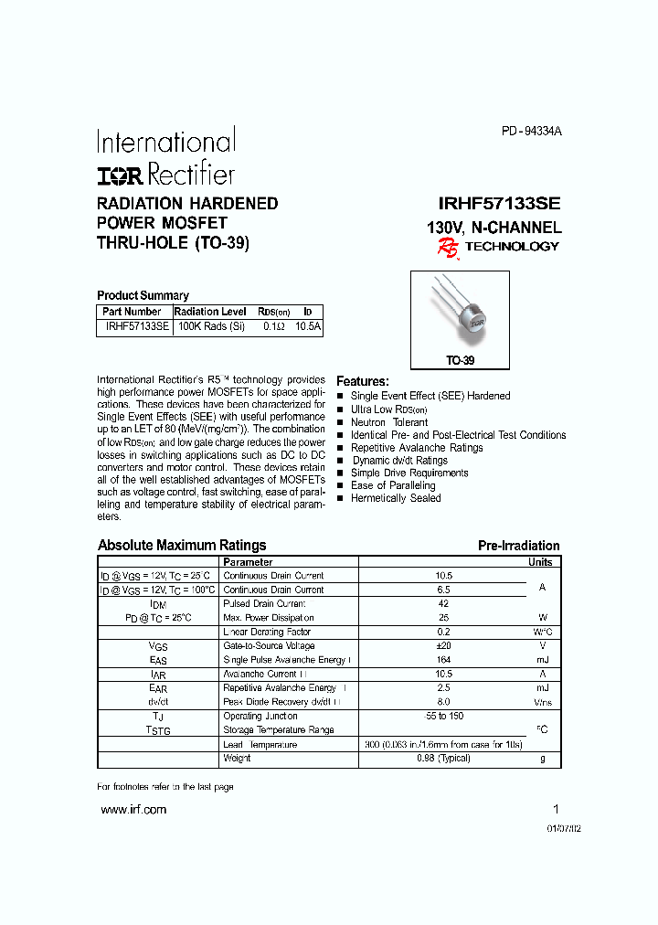IRHF57133SE_292548.PDF Datasheet