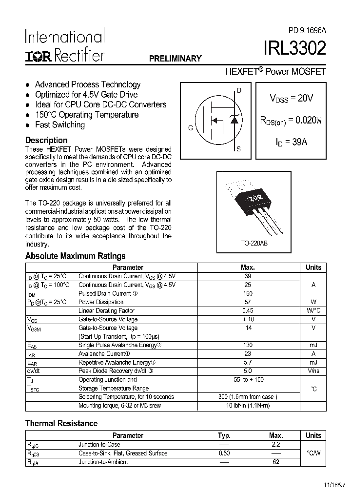 IRL3302_296086.PDF Datasheet