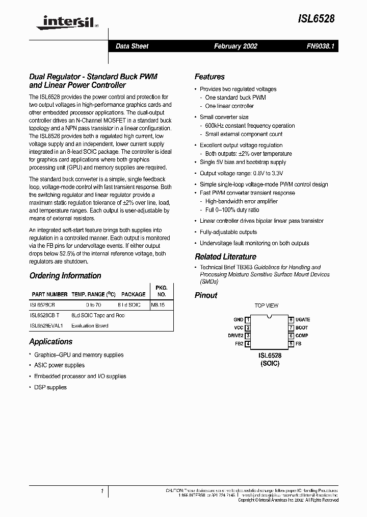 ISL6528EVA_278524.PDF Datasheet