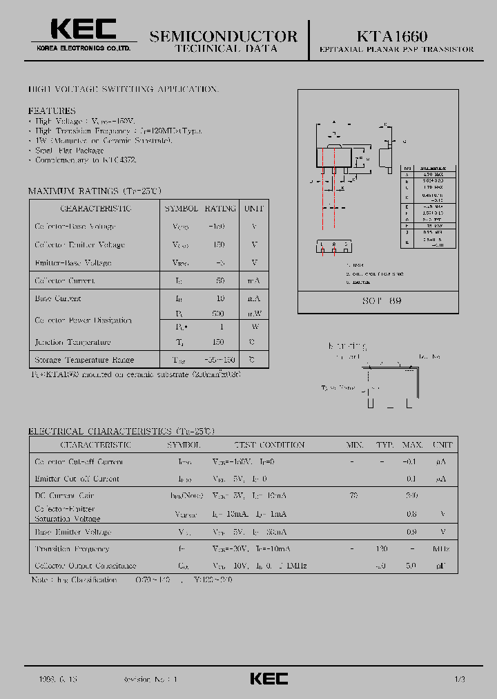 KTA1660_302592.PDF Datasheet