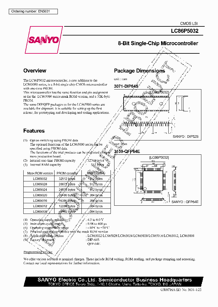 LC86P5032_291508.PDF Datasheet