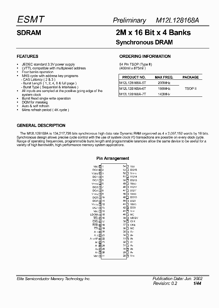 M12L128168A_239949.PDF Datasheet
