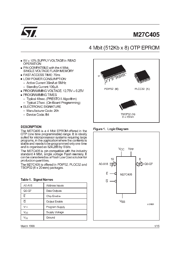 M27C405_284010.PDF Datasheet