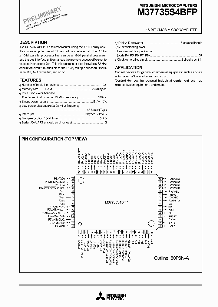 M37735S4BFP_287185.PDF Datasheet