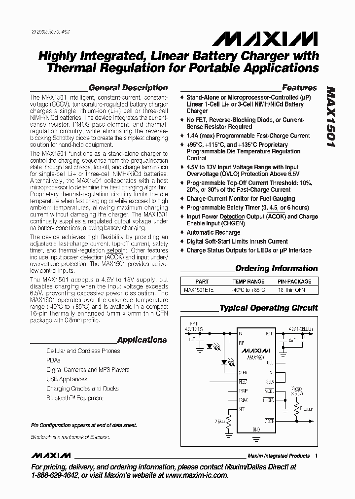 MAX1501_284205.PDF Datasheet