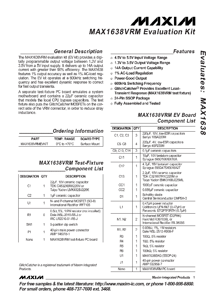 MAX1638EVKIT_293013.PDF Datasheet