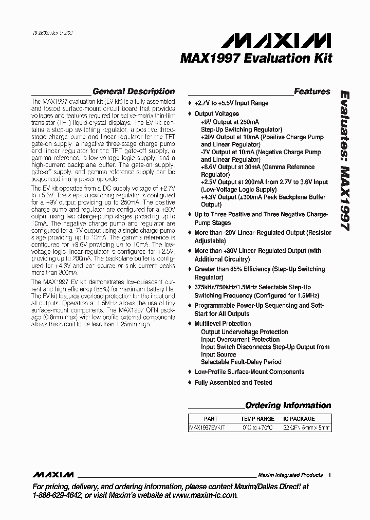 MAX1997EVKIT_216885.PDF Datasheet