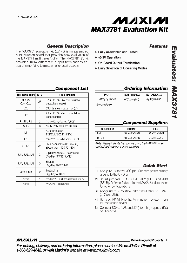 MAX3781EVKIT_275057.PDF Datasheet