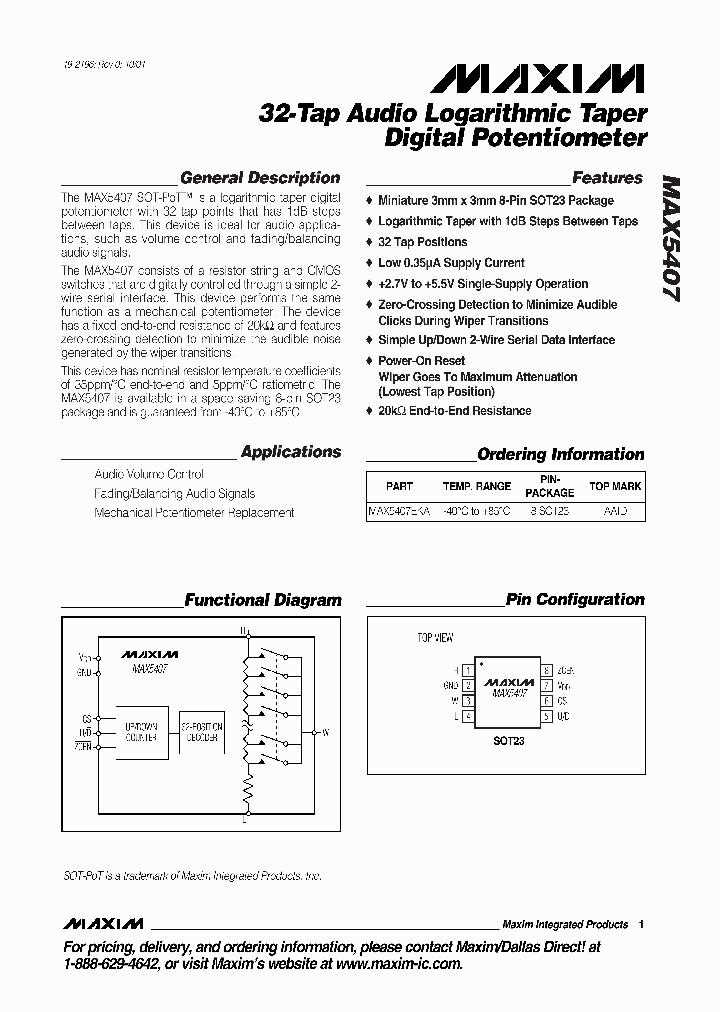 MAX5407_194411.PDF Datasheet