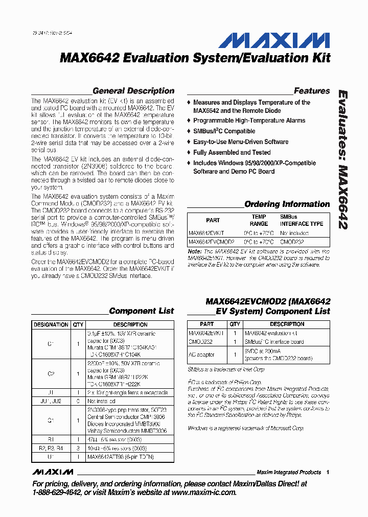 MAX6642EVKIT_240265.PDF Datasheet