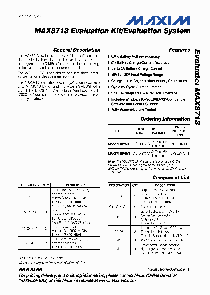 MAX8713EVKIT_269091.PDF Datasheet