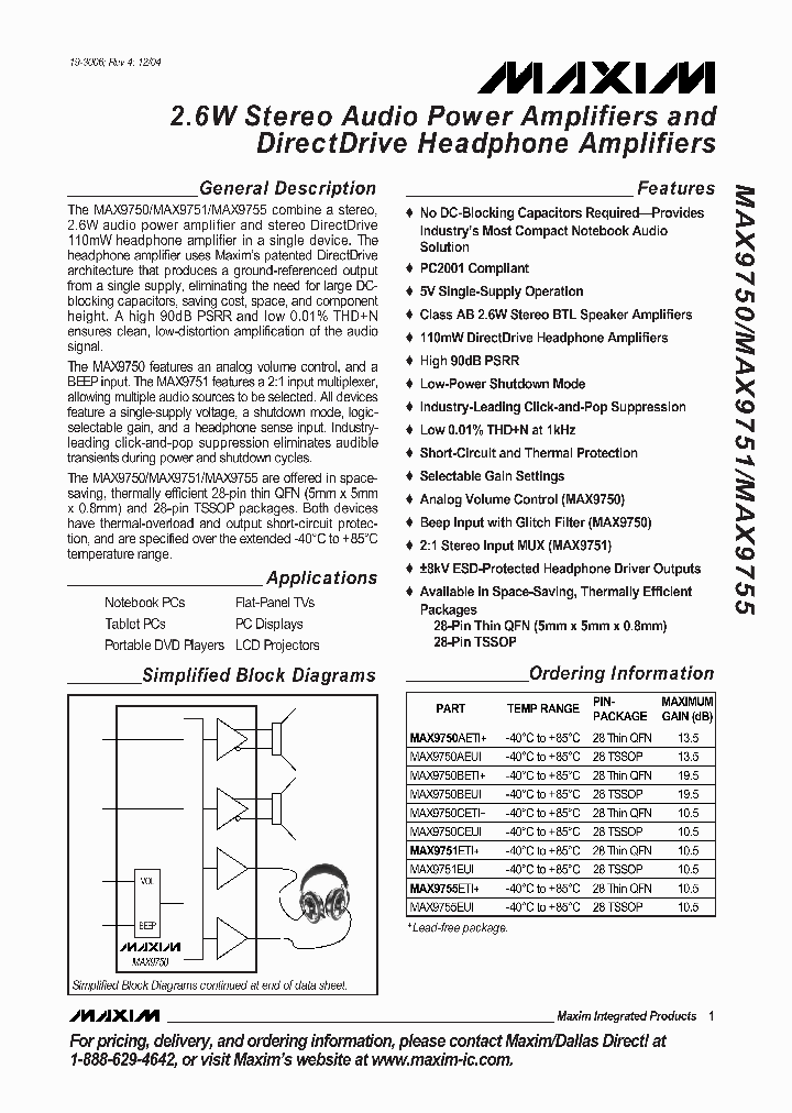MAX9755_261735.PDF Datasheet