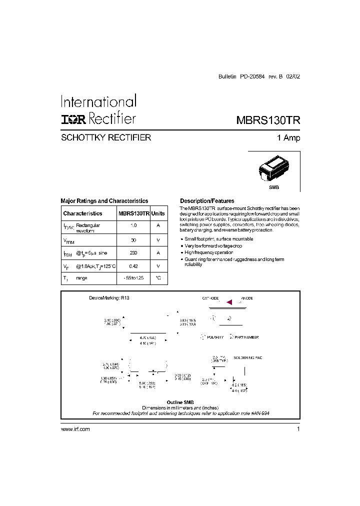 MBRS130TR_279949.PDF Datasheet