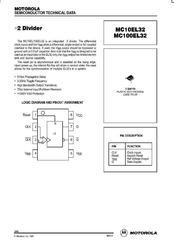 MC100EL32_300138.PDF Datasheet