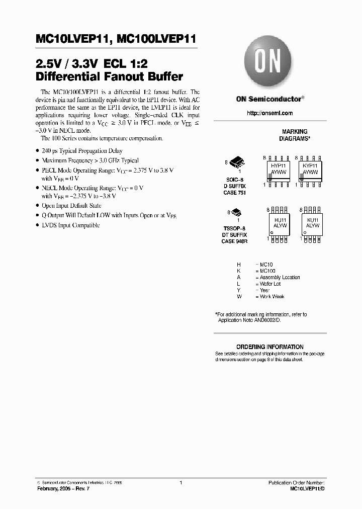 MC100LVEP11_281099.PDF Datasheet