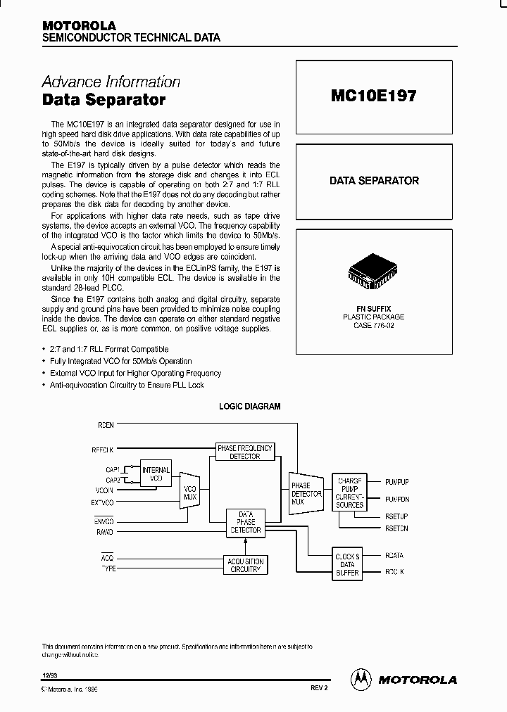 MC10E197_88361.PDF Datasheet