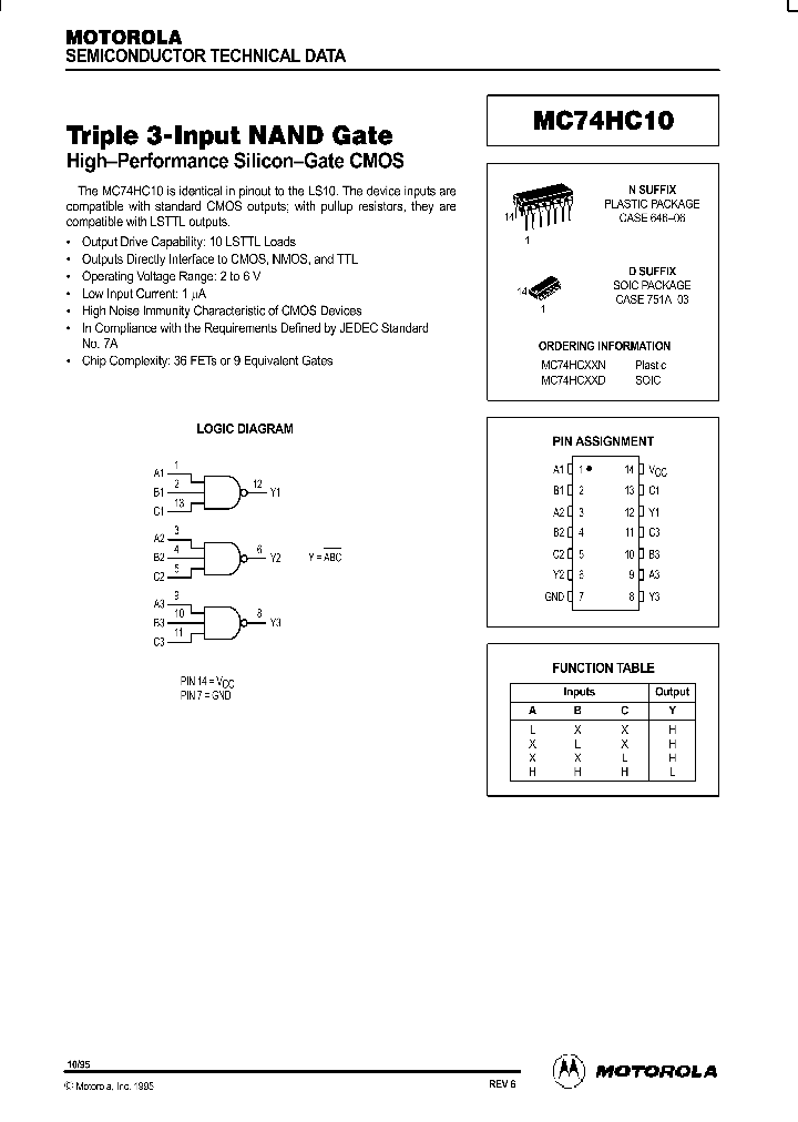 MC74HC10_277388.PDF Datasheet